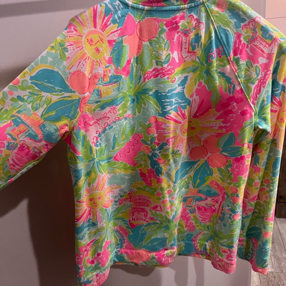 Lilly Pulitzer Lily Loves Florida Half Zip Popover - Picture 5 of 5